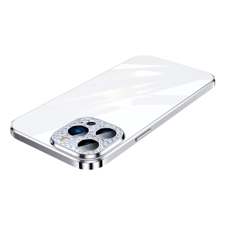 

SULADA Diamond Lens Protector Plated Frosted Case For iPhone 11 Pro Max(Silver)