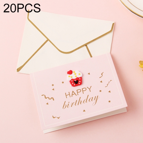 

20 PCS 3D Holiday Blessing And Thanksgiving Card with Envelope(Popsicle Icon)