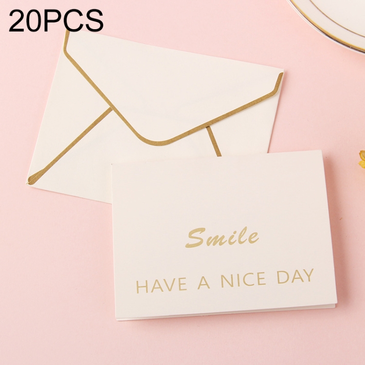 

20 PCS 3D Holiday Blessing And Thanksgiving Card with Envelope(Smile)