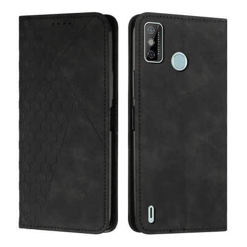 

For Tecno Spark Go 2020 & 2021 / 6 Go Diamond Splicing Skin Feel Magnetic Leather Phone Case(Black)