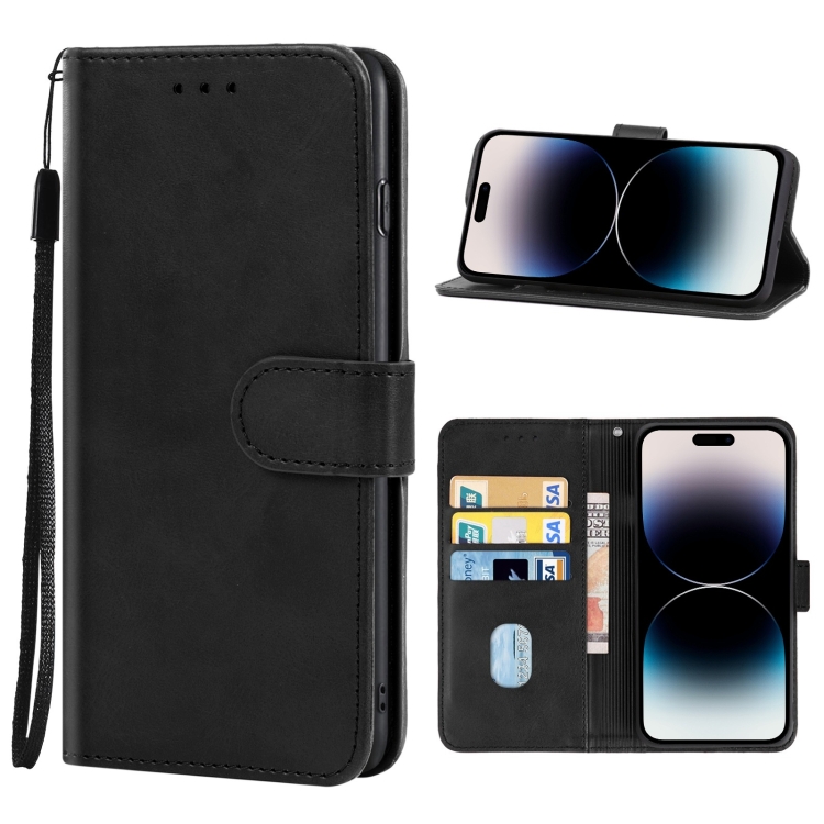 

For iPhone 14 Pro Max Leather Phone Case (Black)