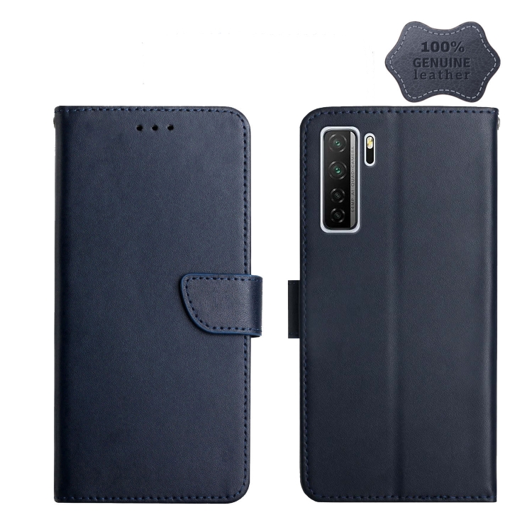 For Huawei P40 Lite 5G Genuine Leather Fingerprint-proof