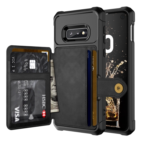 

For Samsung Galaxy S10e Magnetic Wallet Card Bag Leather Phone Case(Black)
