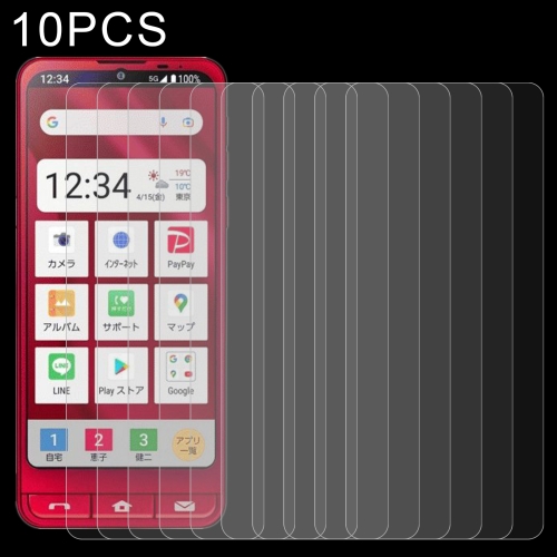

10 PCS 0.26mm 9H 2.5D Tempered Glass Film For Sharp Simple Sumaho 6