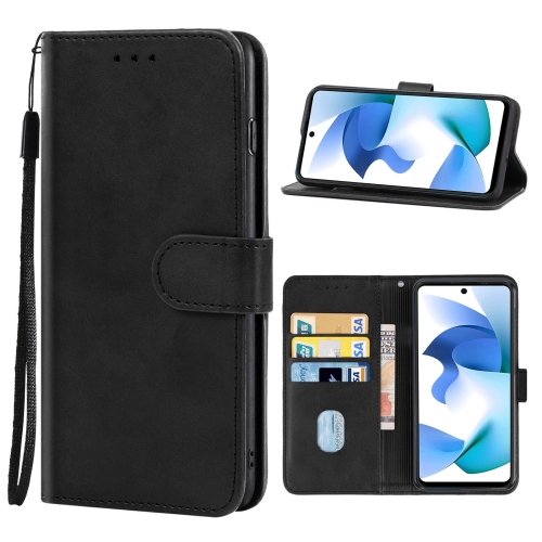 

Leather Phone Case For BLU F91(Black)