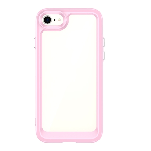 

Colorful Series Acrylic + TPU Phone Case For iPhone SE 2022 / SE 2020 / 8 / 7(Pink)