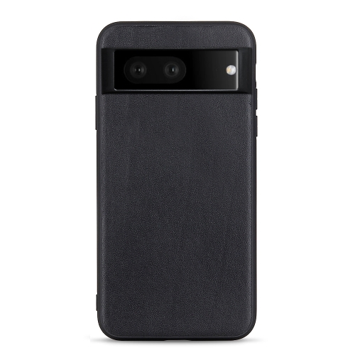 

For Google Pixel 7 Accurate Hole Lambskin Texture Genuine Leather Phone Case(Black)