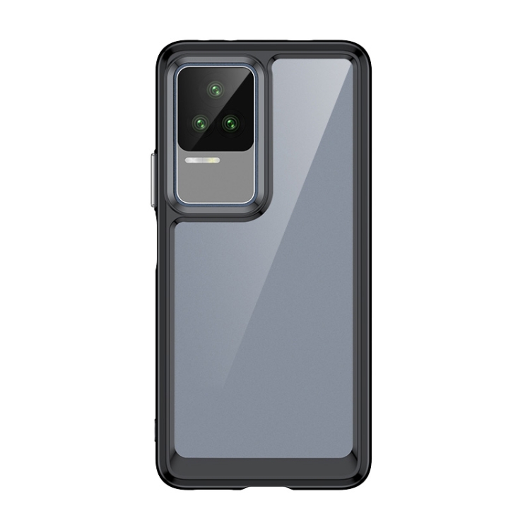 

For Xiaomi Redmi K50 Pro Colorful Series Acrylic + TPU Phone Case(Black)