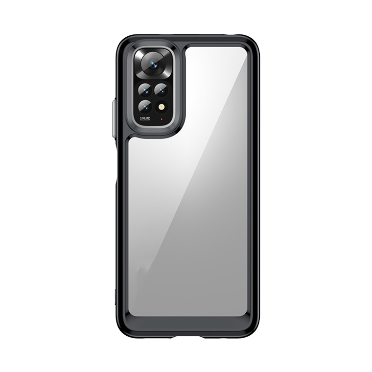

For Xiaomi Redmi Note 11 Global / Note 11S Colorful Series Acrylic + TPU Phone Case(Black)
