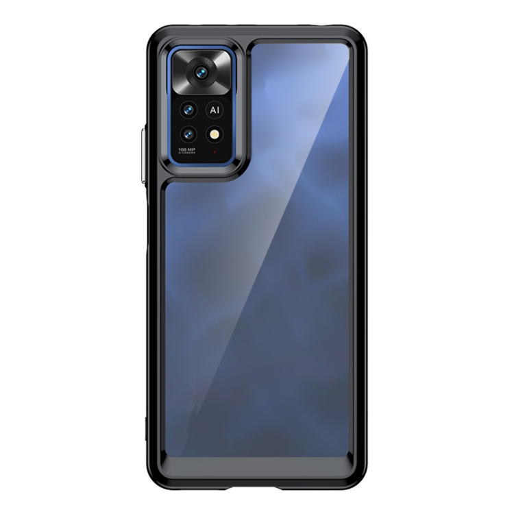 

For Xiaomi Redmi Note 11E Pro Colorful Series Acrylic + TPU Phone Case(Black)