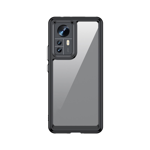 

For Xiaomi 12 Pro / 12S Pro Colorful Series Acrylic + TPU Phone Case(Black)