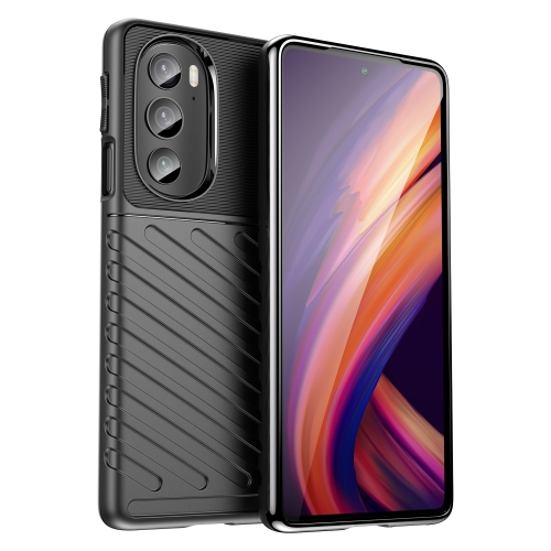 

For Motorola Edge+ 2022 Thunderbolt Shockproof TPU Phone Case(Black)