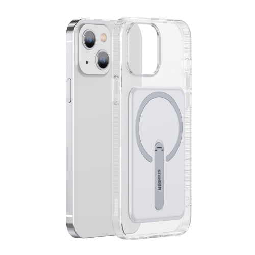 

Baseus TPU Magnetic Shockproof Phone Protective Case with Holder For iPhone 13(Transparent)