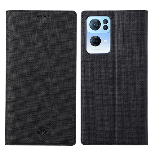

For OPPO Reno7 5G / Find X5 Lite ViLi DMX Series Shockproof Magnetic Flip Leather Phone Case(Black)