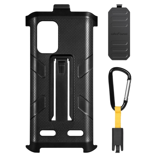 For Ulefone Armor X10 Pro Ulefone Back Clip Phone Case with Carabiner(Black)