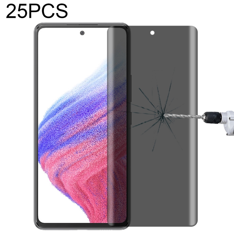 

25 PCS Full Cover Anti-peeping Tempered Glass Film For Samsung Galaxy A53 5G