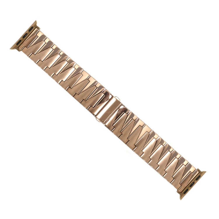 

Aluminum Alloy Gear Matte Watch Band For Apple Watch Series 7 41mm / 6&SE&5&4 40mm / 3&2&1 38mm(Rose Gold)