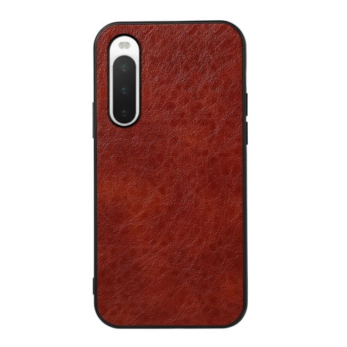 

For Sony Xperia 10 IV Crazy Horse Texture Shockproof Leather Phone Case(Brown)