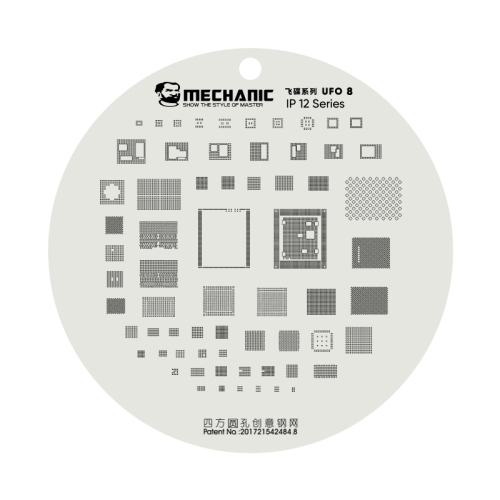 

Mechanic UFO Series CPU BGA Reballing Planting Tin Plate For iPhone 12 Series