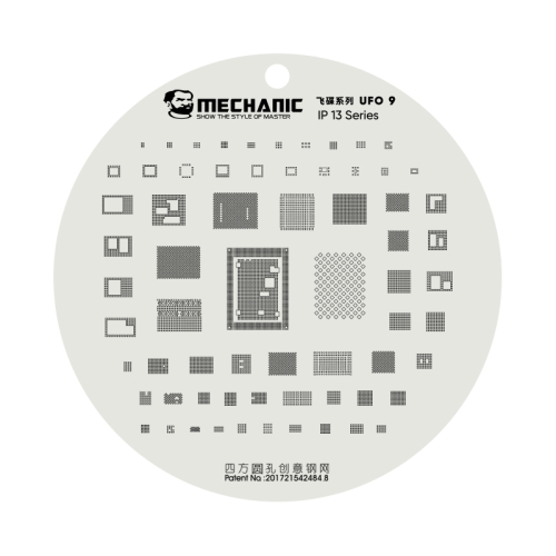 

Mechanic UFO Series CPU BGA Reballing Planting Tin Plate For iPhone 13 Series