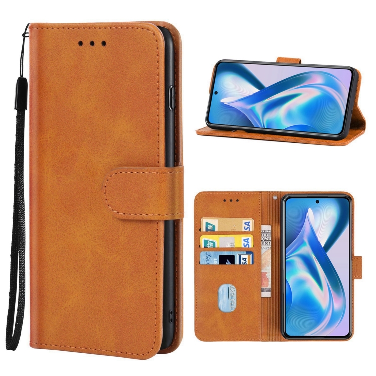 

Leather Phone Case For OnePlus Ace(Brown)