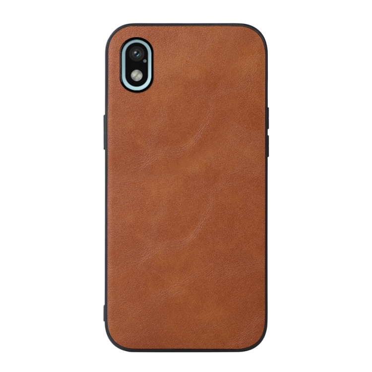 

For Sony Xperia ACE III Cowhide Texture PU Phone Case(Brown)