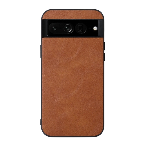 

For Google Pixel 7 Pro 5G Cowhide Texture PU Phone Case(Brown)