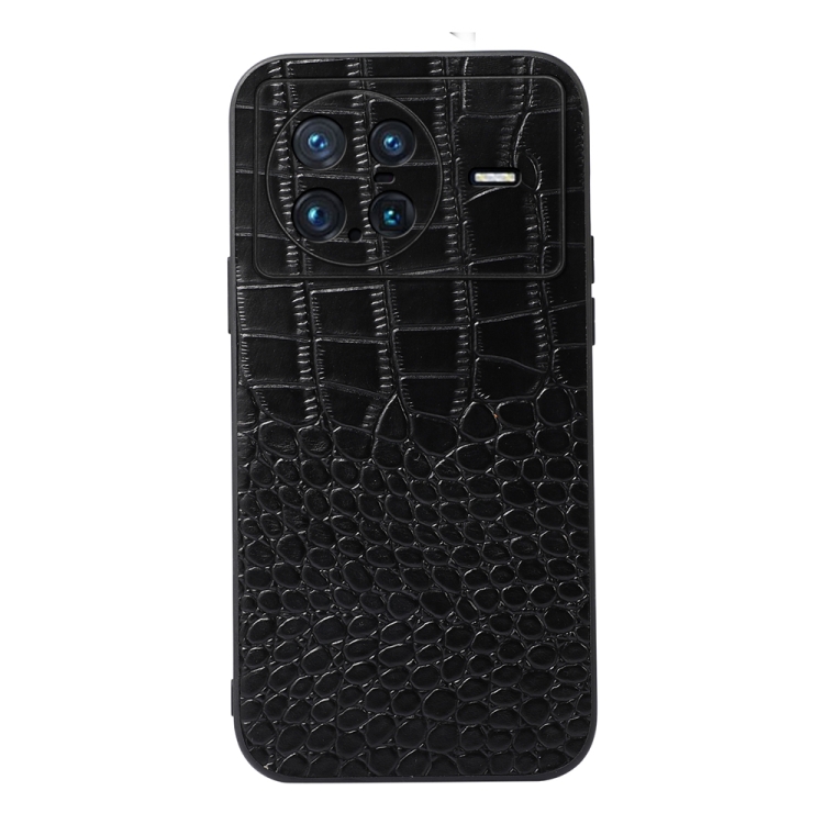

For vivo X Note Crocodile Top Layer Cowhide Leather Phone Case(Black)