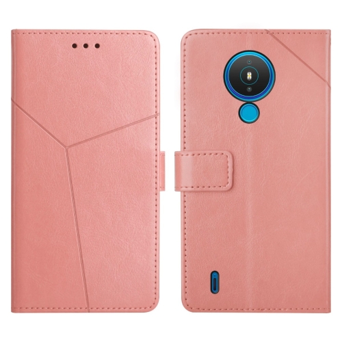 

For Nokia 1.4 Y Stitching Horizontal Flip Leather Phone Case(Rose Gold)