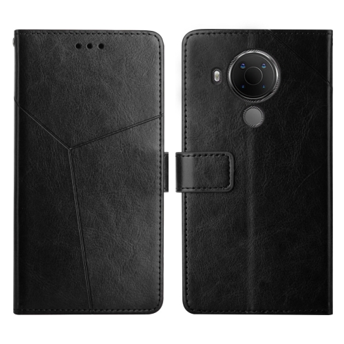 

For Nokia 5.4 Y Stitching Horizontal Flip Leather Phone Case(Black)