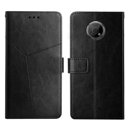 

For Nokia G300 Y Stitching Horizontal Flip Leather Phone Case(Black)