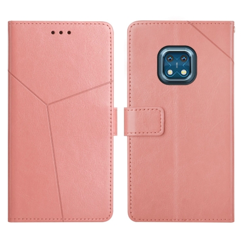 

For Nokia XR20 Y Stitching Horizontal Flip Leather Phone Case(Rose Gold)