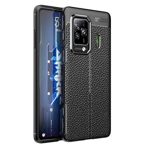 

For Xiaomi Black Shark 5 / 5 Pro Litchi Texture TPU Shockproof Case(Black)