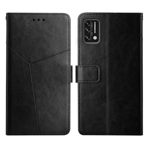 

For UMIDIGI A7S Y Stitching Horizontal Flip Leather Phone Case(Black)