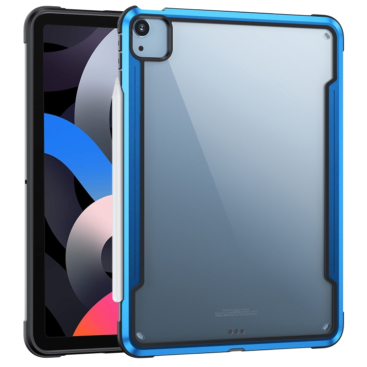 

Metal Frame PC TPU Tablet Case For iPad Air 2020 / 2022 10.9(Blue)