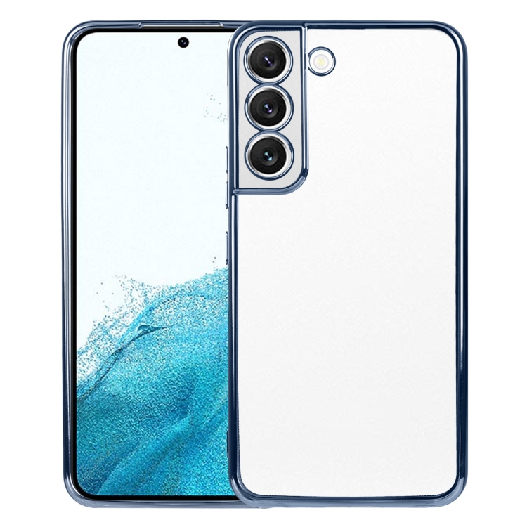 

For Samsung Galaxy S22 5G SULADA Elastic Silicone Edge + TPU Phone Case(Blue)