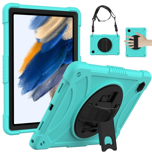 

For Samsung Galaxy Tab A8 10.5 2021 Rotary Grab Silicone + PC Tablet Case(Mint Green)