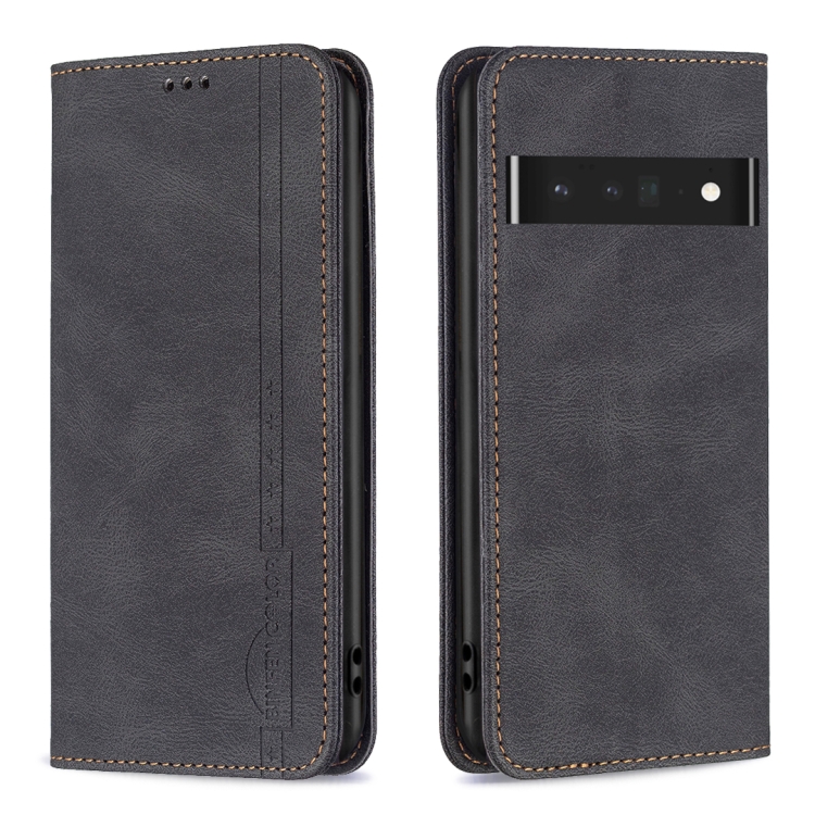 

For Google Pixel 7 Pro 5G Magnetic RFID Blocking Anti-Theft Leather Phone Case(Black)