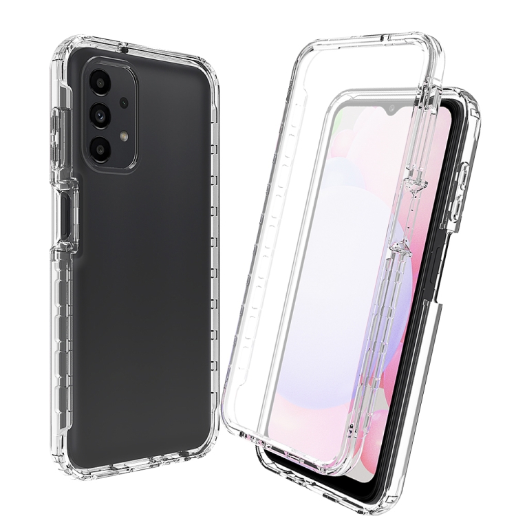 

For Samsung Galaxy A13 4G Full Body Shockproof Clear Gradient Phone Case(Transparent)