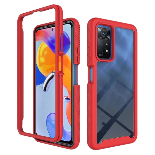 

For Xiaomi Redmi Note 11 Pro Global Starry Sky Solid Color Series PC + TPU Phone Case(Red)