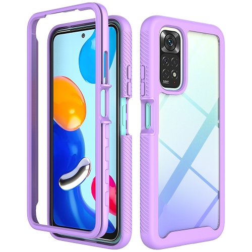 

For Xiaomi Redmi Note 11 Global / Note 11S Starry Sky Solid Color Series PC + TPU Phone Case(Purple)