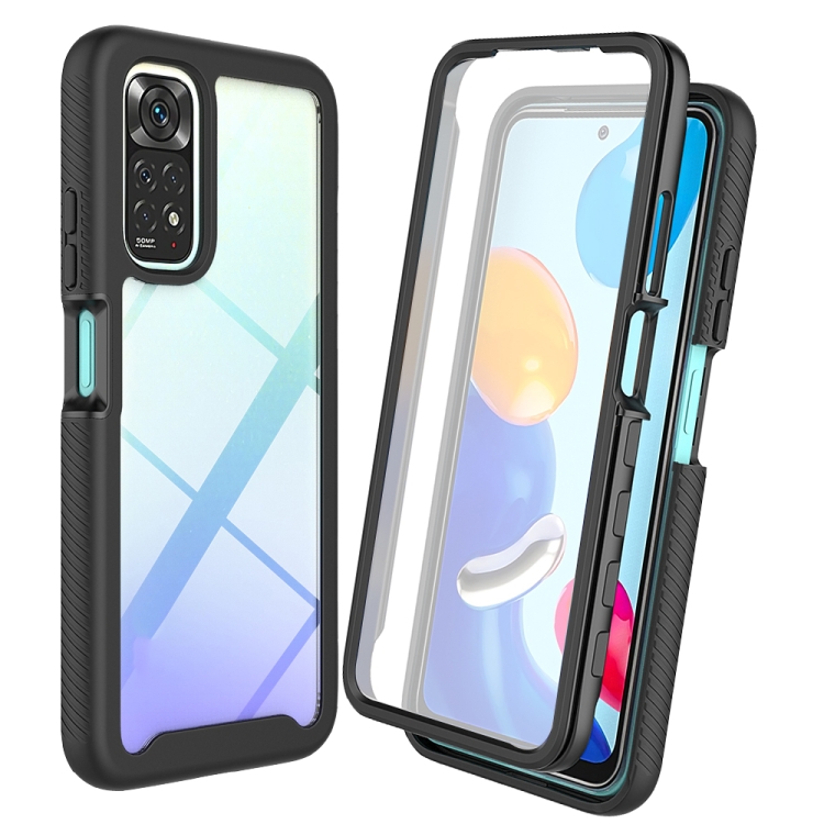 

For Xiaomi Redmi Note 11 Pro Global Starry Sky Solid Color PC + TPU Phone Case with PET Film(Black)
