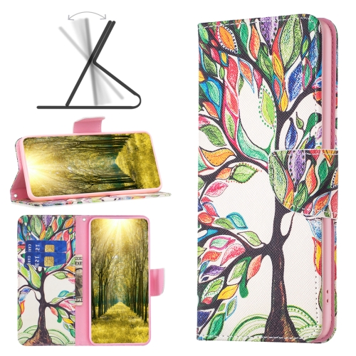 

For Infinix Hot 11s/Hot 11T Colored Drawing Pattern Leather Phone Case(Tree Life)