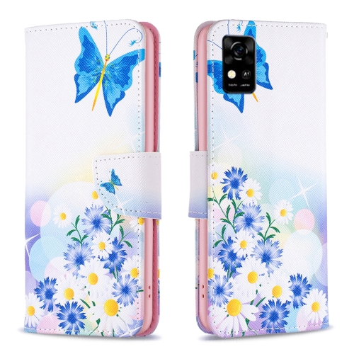 

For ZTE Blade A31 Colored Drawing Pattern Leather Phone Case(Butterfly Love)