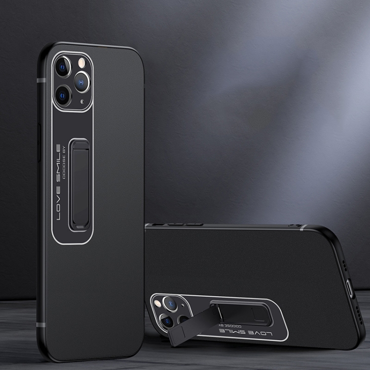 

Frosted Holder Phone Case For iPhone 11 Pro(Matte Black)