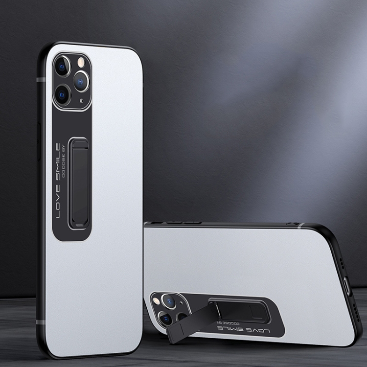 

Frosted Holder Phone Case For iPhone 12 Pro(Matte White)