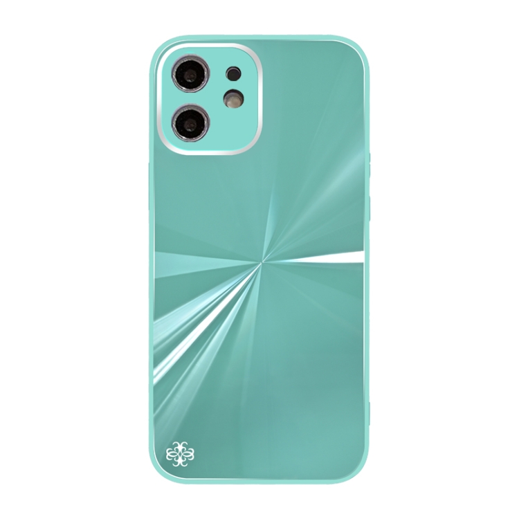 

CD Texture TPU + Tempered Glass Phone Case For iPhone 11(Cyan-blue)