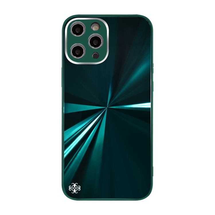 

CD Texture TPU + Tempered Glass Phone Case For iPhone 11 Pro(Green)