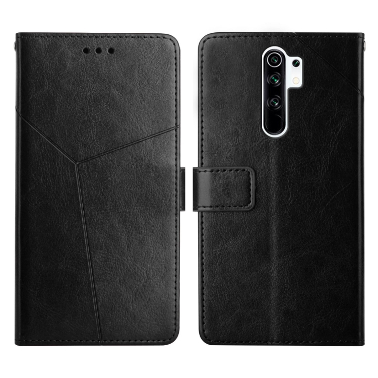 

For Xiaomi Redmi 9 Y Stitching Horizontal Flip Leather Phone Case(Black)