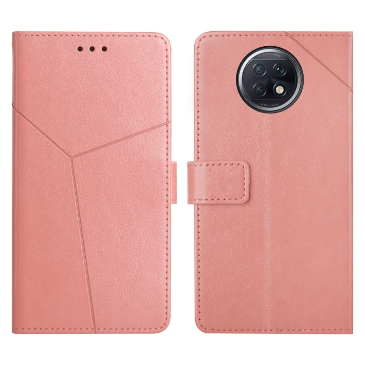 

For Xiaomi Redmi Note 9 5G / Note 9T 5G Y Stitching Horizontal Flip Leather Phone Case(Rose Gold)